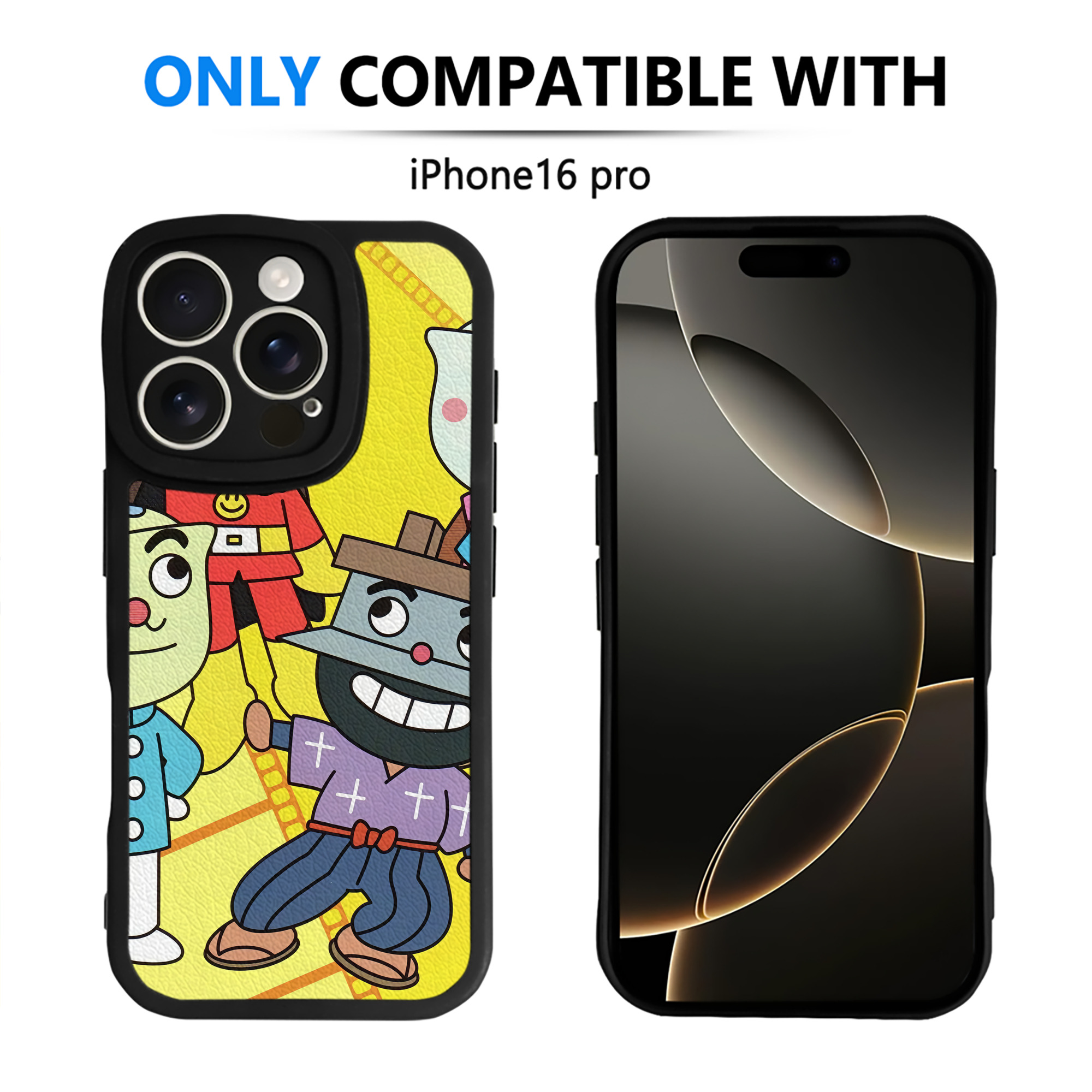 （画像用） アンパンマン Anpanman 【iPhone 16シリーズ対応】シリコンスマホケース（レザー調） 材質：シリコン
